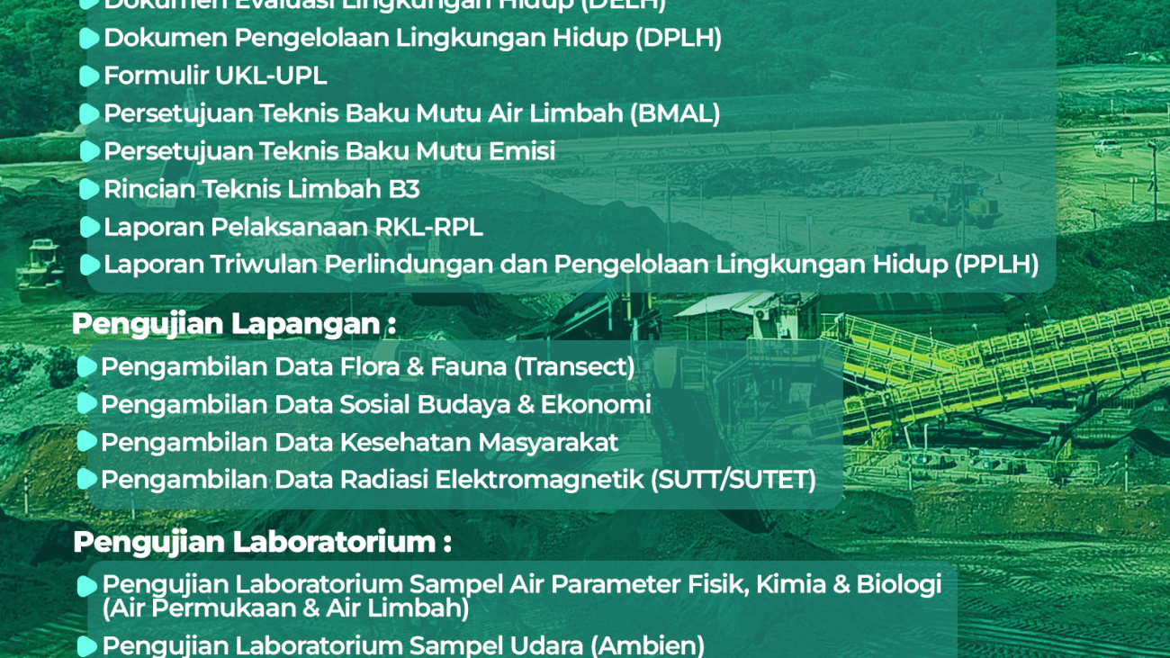JASA LAYANAN KONSULTAN LINGKUNGAN
