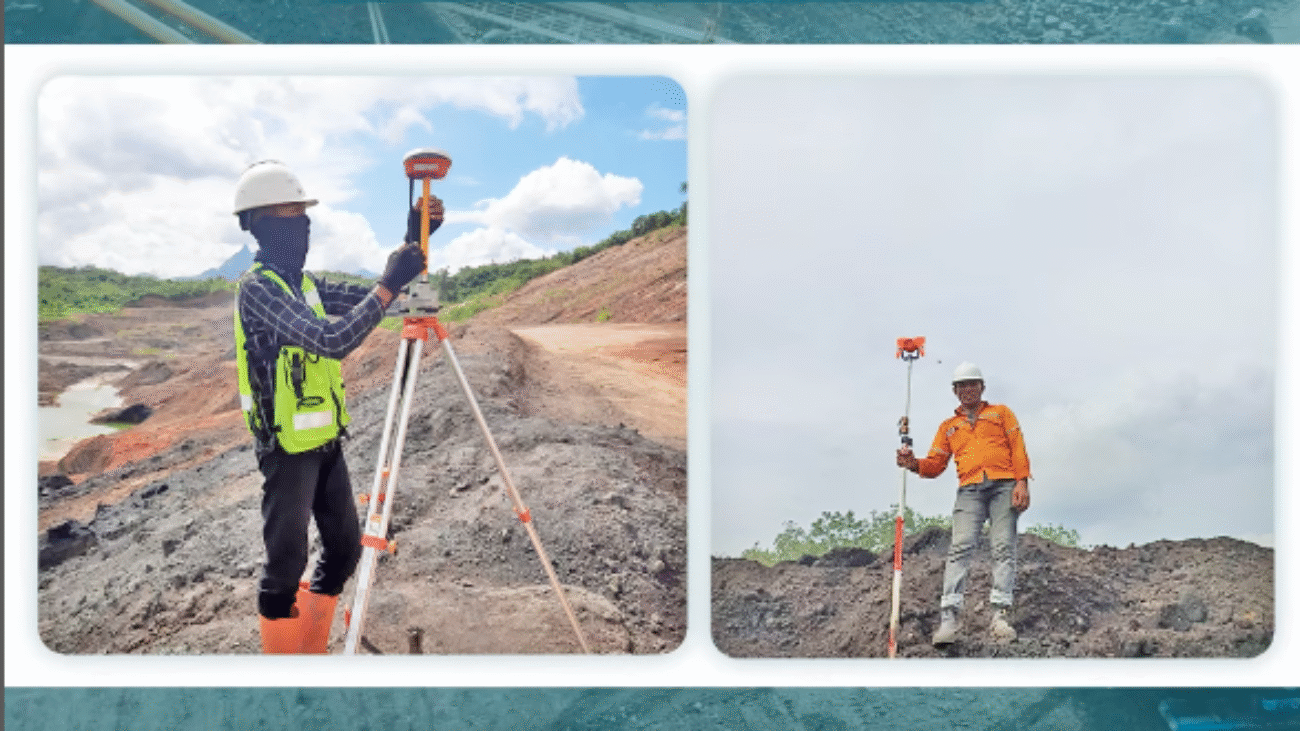 pemasangan tanda batas