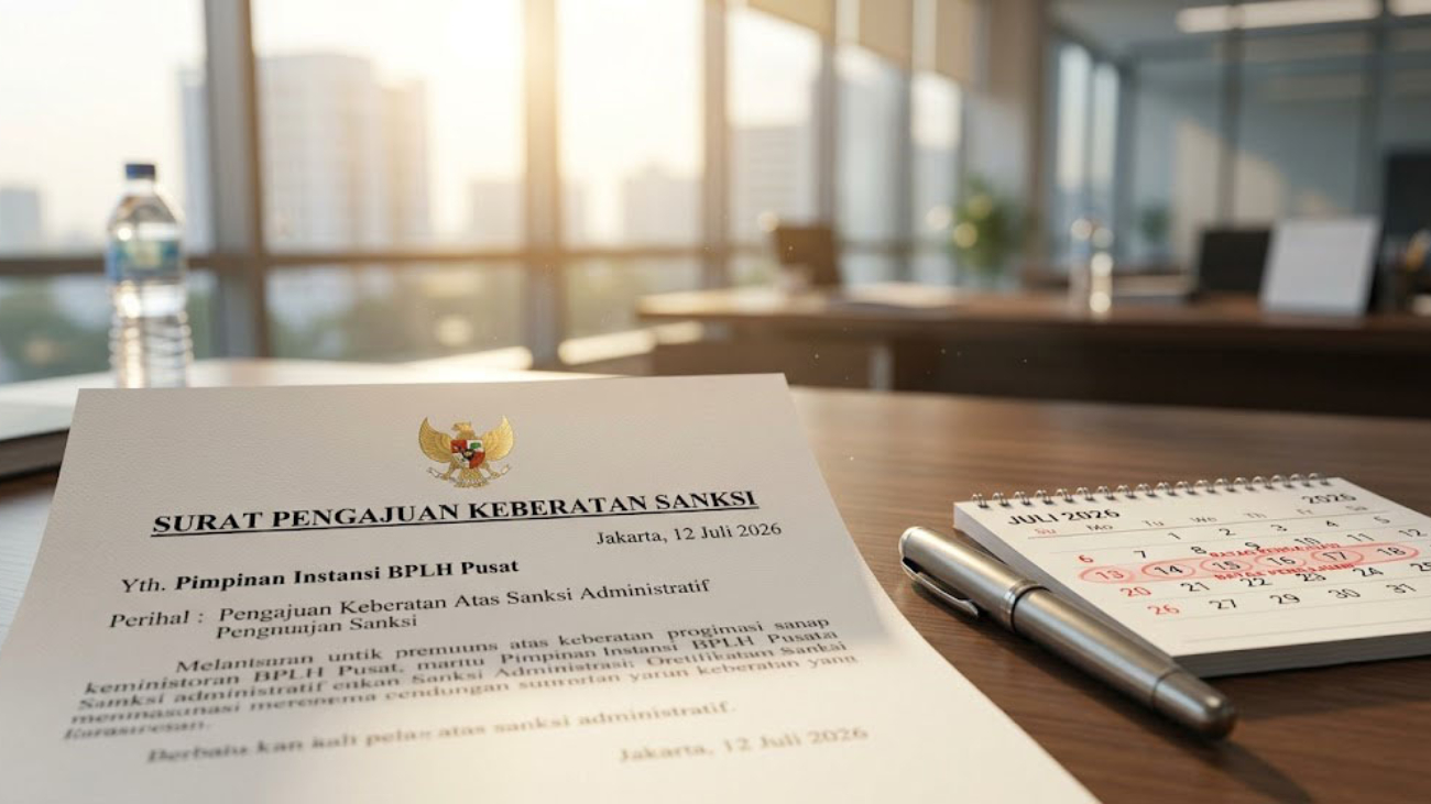 Langkah Hukum Mengajukan Keberatan Sanksi Administratif Lingkungan dalam Batas Waktu 7 HariTarget Kata Kunci: Cara mengajukan keberatan sanksi lingkungan, batas waktu gugatan sanksi BPLH.Menerima surat keputusan Sanksi Administratif dari instansi lingkungan hidup tentu menjadi alarm keras bagi kelangsungan operasional korporasi. Namun, hukum Indonesia menjamin hak pelaku usaha untuk membela diri jika merasa ada kekeliruan dalam proses penilaian pengawasan. Di dalam Peraturan Menteri Lingkungan Hidup / Badan Pengendalian Lingkungan Hidup (Permen LH/BPLH) Nomor 6 Tahun 2026, hak ini diatur secara resmi melalui mekanisme upaya administratif. Bagi direksi, penanggung jawab operasional, dan tim legal perusahaan, memahami cara mengajukan keberatan sanksi lingkungan serta kepatuhan terhadap batas waktu gugatan sanksi BPLH adalah benteng hukum terakhir yang wajib dikuasai demi melindungi aset bisnis. Batas Waktu 7 Hari yang Bersifat MutlakHal terpenting yang wajib disadari sejak awal oleh penanggung jawab usaha adalah mengenai waktu respon. Merujuk pada berkas hukum resmi Permen LH No 6 tahun 2026 (pengawasan dan sanksi administratif).pdf Pasal 67, tenggat waktu yang diberikan untuk mengajukan keberatan sangat pendek, yaitu paling lama 7 (tujuh) hari terhitung sejak tanggal diterimanya surat keputusan sanksi administratif oleh perusahaan. Ketentuan ini bersifat mutlak. Jika dokumen pengajuan keberatan diterima oleh instansi penerbit sanksi melebihi batas waktu 7 hari tersebut, maka secara otomatis pengajuan keberatan dinyatakan tidak dapat diterima dan tidak akan diproses lebih lanjut. Alur Birokrasi dan Syarat Dokumen KeberatanSesuai dengan cetak biru regulasi BPLH terbaru, berikut adalah langkah demi langkah menyusun dan menyerahkan permohonan keberatan agar memenuhi syarat administrasi: 1. Menyusun Berkas Permohonan Secara TertulisSurat pengajuan keberatan wajib diajukan secara tertulis dan memuat informasi wajib sebagai berikut: Identitas Lengkap Pemohon: Nama penanggung jawab usaha, nama perusahaan, alamat, dan nomor kontak yang dapat dihubungi. Legalitas Sanksi: Mencantumkan secara detail nomor surat dan tanggal ditetapkannya keputusan sanksi administratif yang ingin disanggah. Uraian Alasan Keberatan: Argumen hukum, pembelaan teknis, atau kronologi fakta lapangan yang mendasari mengapa sanksi tersebut perlu ditinjau kembali. 2. Melampirkan Dokumen PendukungPermohonan keberatan wajib disertai dengan bukti-bukti pendukung yang valid. Bukti ini dapat berupa salinan dokumen perizinan, laporan hasil swapantau laboratorium lingkungan, dokumentasi foto/video tandingan, atau keterangan ahli terkait materi yang disangkakan. 3. Saluran Penyerahan BerkasDokumen yang telah siap dapat disampaikan langsung kepada pejabat penerbit sanksi (Menteri/Kepala BPLH, Gubernur, atau Bupati/Wali Kota sesuai dengan kewenangannya) melalui dua saluran: Secara Langsung: Menyerahkan berkas fisik ke kantor instansi lingkungan hidup terkait dan wajib dilengkapi dengan bukti tanda terima resmi. Sistem Elektronik: Mengunggah berkas format digital melalui platform atau sistem elektronik terintegrasi yang telah disediakan pemerintah. Catatan Krusial: Sanksi Tetap Berjalan!Satu hal yang sering disalahpahami oleh pelaku usaha adalah menganggap pengajuan keberatan otomatis menunda pelaksanaan hukuman. Berdasarkan isi dokumen Rangkuman Permen LH No 6 Tahun 2026 Tentang Pengawasan dan Sanksi Administrasi.docx, aturan tegas pada Pasal 69 menyatakan bahwa selama proses penyelesaian keberatan berlangsung, pelaksanaan atas pengenaan sanksi administratif tetap dilaksanakan. Artinya, meskipun perusahaan Anda sedang mengajukan sanggahan terhadap sanksi Paksaan Pemerintah atau denda, Anda dilarang menghentikan tindakan perbaikan atau nekat membuka segel saluran yang dilarang. Menunda pelaksanaan perintah sanksi selama masa analisis keberatan justru berisiko memicu denda keterlambatan kumulatif harian (1% hingga 5%) atau pemberatan sanksi berupa pembekuan izin usaha. Kawal Upaya Keberatan Sanksi Anda Bersama Bima ShabartumMenghadapi batas waktu yang sangat sempit dan prosedur pembuktian yang rumit di instansi pemerintah, menyusun draf keberatan tanpa pendampingan ahli adalah langkah yang sangat berisiko. Korporasi Anda memerlukan peninjauan teknis dan argumen hukum lingkungan yang presisi agar permohonan keberatan dapat diterima oleh tim verifikasi BPLH. PT Bima Shabartum Gemilang (Bima Shabartum Group) siap menjadi mitra taktis korporasi Anda. Tim ahli lingkungan dan perizinan kami yang berpengalaman luas siap mendampingi perusahaan Anda dalam melakukan audit sanggahan teknis, menyusun dokumen pembelaan keberatan, menyiapkan bukti laboratorium pembanding, hingga mengawal seluruh alur birokrasi permohonan agar investasi dan operasional bisnis Anda tetap terlindungi secara hukum. Jangan tunda hingga batas waktu Anda habis. Hubungi tim ahli kami sekarang juga untuk melakukan konsultasi darurat penanganan sanksi lingkungan.π Hubungi Kami Segera untuk Jasa Pendampingan Hukum Lingkungan, Penyusunan Dokumen Sanggahan Keberatan Sanksi BPLHπ Website: www.bimashabartum.co.idπ§ Email: admin.palembang@bimashabartum.co.idπ± WhatsApp: +62823-7472-2113