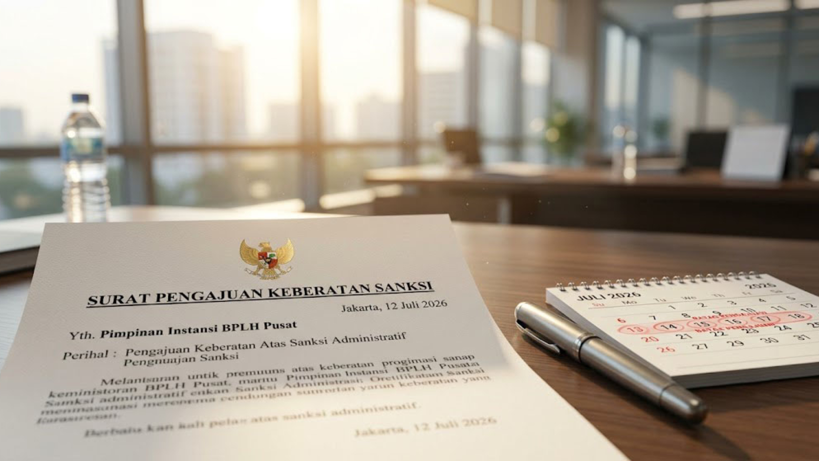 Langkah Hukum Mengajukan Keberatan Sanksi Administratif Lingkungan dalam Batas Waktu 7 HariTarget Kata Kunci: Cara mengajukan keberatan sanksi lingkungan, batas waktu gugatan sanksi BPLH.Menerima surat keputusan Sanksi Administratif dari instansi lingkungan hidup tentu menjadi alarm keras bagi kelangsungan operasional korporasi. Namun, hukum Indonesia menjamin hak pelaku usaha untuk membela diri jika merasa ada kekeliruan dalam proses penilaian pengawasan. Di dalam Peraturan Menteri Lingkungan Hidup / Badan Pengendalian Lingkungan Hidup (Permen LH/BPLH) Nomor 6 Tahun 2026, hak ini diatur secara resmi melalui mekanisme upaya administratif. Bagi direksi, penanggung jawab operasional, dan tim legal perusahaan, memahami cara mengajukan keberatan sanksi lingkungan serta kepatuhan terhadap batas waktu gugatan sanksi BPLH adalah benteng hukum terakhir yang wajib dikuasai demi melindungi aset bisnis. Batas Waktu 7 Hari yang Bersifat MutlakHal terpenting yang wajib disadari sejak awal oleh penanggung jawab usaha adalah mengenai waktu respon. Merujuk pada berkas hukum resmi Permen LH No 6 tahun 2026 (pengawasan dan sanksi administratif).pdf Pasal 67, tenggat waktu yang diberikan untuk mengajukan keberatan sangat pendek, yaitu paling lama 7 (tujuh) hari terhitung sejak tanggal diterimanya surat keputusan sanksi administratif oleh perusahaan. Ketentuan ini bersifat mutlak. Jika dokumen pengajuan keberatan diterima oleh instansi penerbit sanksi melebihi batas waktu 7 hari tersebut, maka secara otomatis pengajuan keberatan dinyatakan tidak dapat diterima dan tidak akan diproses lebih lanjut. Alur Birokrasi dan Syarat Dokumen KeberatanSesuai dengan cetak biru regulasi BPLH terbaru, berikut adalah langkah demi langkah menyusun dan menyerahkan permohonan keberatan agar memenuhi syarat administrasi: 1. Menyusun Berkas Permohonan Secara TertulisSurat pengajuan keberatan wajib diajukan secara tertulis dan memuat informasi wajib sebagai berikut: Identitas Lengkap Pemohon: Nama penanggung jawab usaha, nama perusahaan, alamat, dan nomor kontak yang dapat dihubungi. Legalitas Sanksi: Mencantumkan secara detail nomor surat dan tanggal ditetapkannya keputusan sanksi administratif yang ingin disanggah. Uraian Alasan Keberatan: Argumen hukum, pembelaan teknis, atau kronologi fakta lapangan yang mendasari mengapa sanksi tersebut perlu ditinjau kembali. 2. Melampirkan Dokumen PendukungPermohonan keberatan wajib disertai dengan bukti-bukti pendukung yang valid. Bukti ini dapat berupa salinan dokumen perizinan, laporan hasil swapantau laboratorium lingkungan, dokumentasi foto/video tandingan, atau keterangan ahli terkait materi yang disangkakan. 3. Saluran Penyerahan BerkasDokumen yang telah siap dapat disampaikan langsung kepada pejabat penerbit sanksi (Menteri/Kepala BPLH, Gubernur, atau Bupati/Wali Kota sesuai dengan kewenangannya) melalui dua saluran: Secara Langsung: Menyerahkan berkas fisik ke kantor instansi lingkungan hidup terkait dan wajib dilengkapi dengan bukti tanda terima resmi. Sistem Elektronik: Mengunggah berkas format digital melalui platform atau sistem elektronik terintegrasi yang telah disediakan pemerintah. Catatan Krusial: Sanksi Tetap Berjalan!Satu hal yang sering disalahpahami oleh pelaku usaha adalah menganggap pengajuan keberatan otomatis menunda pelaksanaan hukuman. Berdasarkan isi dokumen Rangkuman Permen LH No 6 Tahun 2026 Tentang Pengawasan dan Sanksi Administrasi.docx, aturan tegas pada Pasal 69 menyatakan bahwa selama proses penyelesaian keberatan berlangsung, pelaksanaan atas pengenaan sanksi administratif tetap dilaksanakan. Artinya, meskipun perusahaan Anda sedang mengajukan sanggahan terhadap sanksi Paksaan Pemerintah atau denda, Anda dilarang menghentikan tindakan perbaikan atau nekat membuka segel saluran yang dilarang. Menunda pelaksanaan perintah sanksi selama masa analisis keberatan justru berisiko memicu denda keterlambatan kumulatif harian (1% hingga 5%) atau pemberatan sanksi berupa pembekuan izin usaha. Kawal Upaya Keberatan Sanksi Anda Bersama Bima ShabartumMenghadapi batas waktu yang sangat sempit dan prosedur pembuktian yang rumit di instansi pemerintah, menyusun draf keberatan tanpa pendampingan ahli adalah langkah yang sangat berisiko. Korporasi Anda memerlukan peninjauan teknis dan argumen hukum lingkungan yang presisi agar permohonan keberatan dapat diterima oleh tim verifikasi BPLH. PT Bima Shabartum Gemilang (Bima Shabartum Group) siap menjadi mitra taktis korporasi Anda. Tim ahli lingkungan dan perizinan kami yang berpengalaman luas siap mendampingi perusahaan Anda dalam melakukan audit sanggahan teknis, menyusun dokumen pembelaan keberatan, menyiapkan bukti laboratorium pembanding, hingga mengawal seluruh alur birokrasi permohonan agar investasi dan operasional bisnis Anda tetap terlindungi secara hukum. Jangan tunda hingga batas waktu Anda habis. Hubungi tim ahli kami sekarang juga untuk melakukan konsultasi darurat penanganan sanksi lingkungan.📞 Hubungi Kami Segera untuk Jasa Pendampingan Hukum Lingkungan, Penyusunan Dokumen Sanggahan Keberatan Sanksi BPLH🌐 Website: www.bimashabartum.co.id📧 Email: admin.palembang@bimashabartum.co.id📱 WhatsApp: +62823-7472-2113