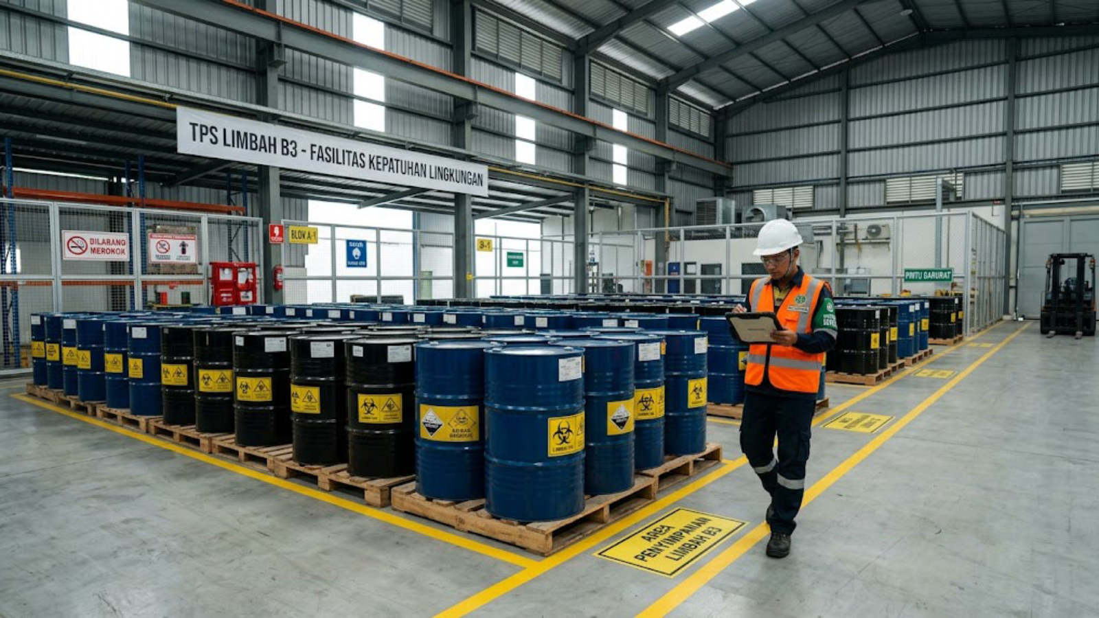 Aturan Penyimpanan Limbah B3 Terbaru: Kenali Pelanggaran Ringan, Sedang, dan Berat di Lokasi TPS Target Kata Kunci: Aturan penyimpanan limbah B3, pelanggaran TPS limbah B3. Fokus Isi: Peringatan bagi industri manufaktur dan pertambangan tentang denda tidak memasang simbol/label (ringan) hingga menyimpan melebihi waktu batasan (sedang).