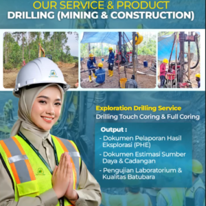 Meta Description: Kenali layanan Drilling (Mining & Construction) dari Bima Shabartum Group, mulai dari Exploration Drilling Service hingga estimasi sumber daya dan cadangan. Layanan Unggulan Drilling (Mining & Construction): Solusi Pengeboran Eksplorasi Profesional Bersama Bima Shabartum Group Dalam setiap tahap awal pengembangan proyek pertambangan maupun konstruksi skala besar, kegiatan pengeboran (drilling) merupakan tahapan paling vital untuk memetakan struktur bawah permukaan tanah dan cadangan mineral secara akurat. Melalui layanan Drilling (Mining & Construction), Bima Shabartum Group hadir menyediakan solusi pengeboran eksplorasi komprehensif yang didukung oleh tenaga ahli berpengalaman dan peralatan modern. Cakupan Layanan Exploration Drilling Service Layanan pengeboran eksplorasi kami dirancang untuk memberikan data geologi yang presisi, mencakup: • Drilling Touch Coring & Full Coring: Teknik pengambilan sampel batuan utuh (core) untuk analisis laboratorium yang mendalam. Output dan Hasil Layanan Setiap proyek pengeboran yang kami jalankan menghasilkan data valid yang siap digunakan untuk kebutuhan legalitas dan perencanaan teknis perusahaan: • Dokumen Pelaporan Hasil Eksplorasi (PHE): Laporan resmi yang disusun sesuai standar regulasi pertambangan berlaku. • Dokumen Estimasi Sumber Daya & Cadangan: Kalkulasi volume dan kualitas endapan mineral secara komprehensif. • Pengujian Laboratorium & Kualitas Batubara: Analisis fisik dan kimia untuk menentukan grade serta spesifikasi material. Wujudkan Eksplorasi Tambang dan Konstruksi yang Akurat Bersama Bima Shabartum Group Keakuratan data eksplorasi adalah penentu utama keberhasilan investasi pertambangan dan konstruksi Anda. Pastikan setiap tahapan pengeboran dikerjakan oleh tim profesional yang terstandarisasi. Sebagai pusat keunggulan rekayasa pertambangan dan kepatuhan lingkungan di Sumatera Selatan, PT Bima Shabartum Gemilang (Bima Shabartum Group) siap mendampingi perusahaan Anda dari tahap investigasi lapangan hingga penyusunan laporan akhir yang sah di mata hukum. 📞 Hubungi Kami untuk Konsultasi Layanan Drilling & Eksplorasi: 🌐 Website: www.bimashabartum.co.id 📱 Instagram: @bima_shabartum 💼 LinkedIn: Bima Shabartum Group Ide Prompt Visual Generative AI (AR 4:5) Prompt: "A professional corporate editorial style image showing a heavy-duty diamond core drilling rig operating in a lush Sumatran mining exploration concession. In the foreground, professional mining engineers and geologists examining core samples in core boxes with digital tablets. Cinematic natural daylight, professional corporate aesthetic, deep navy blue and emerald green color grading, 8k resolution, photorealistic."